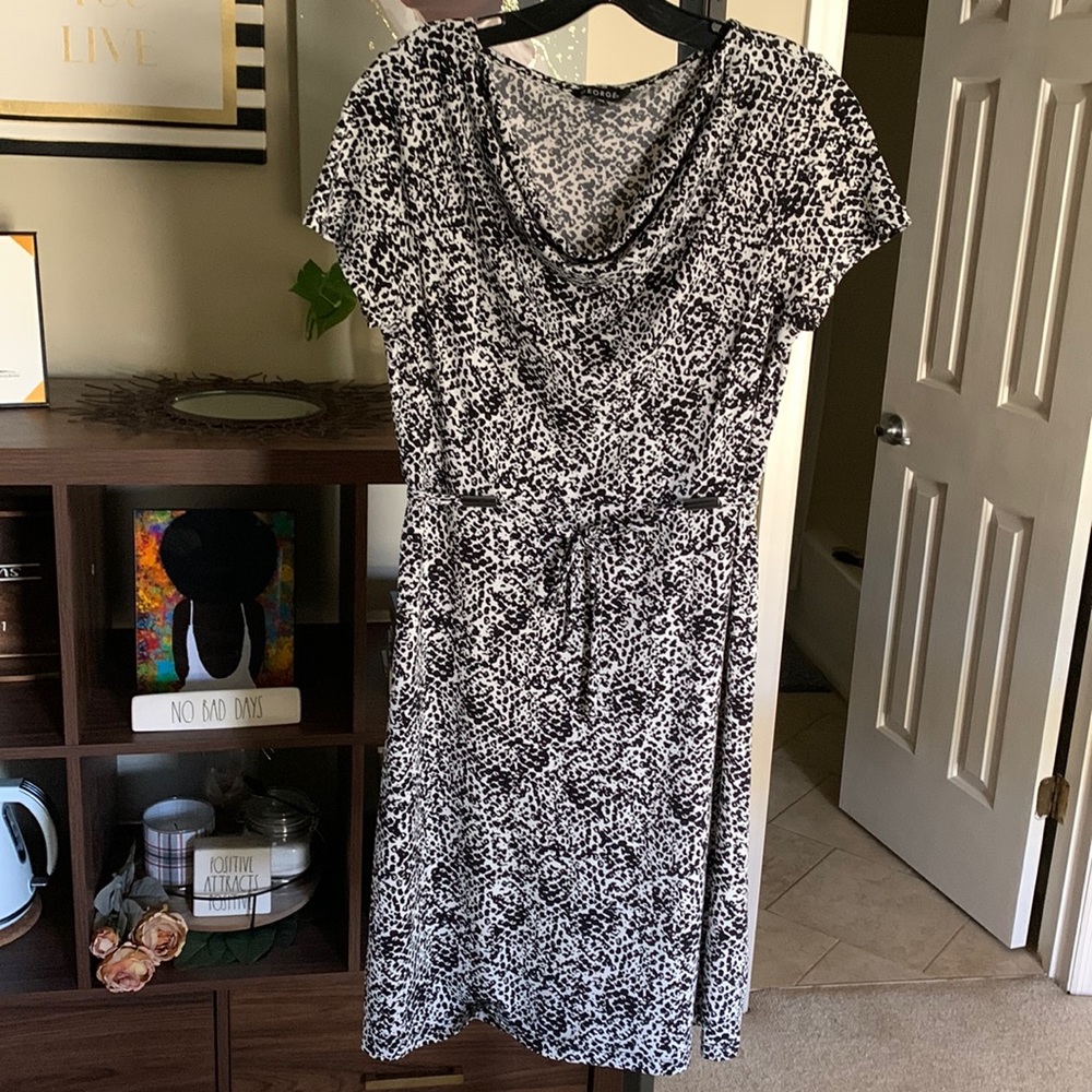 Black and white dress